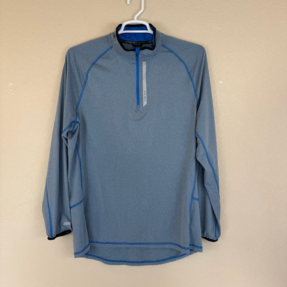 HIND Men’s 1/4 Zip Pullover Polyester Lightweight Running Jacket Size X-Large